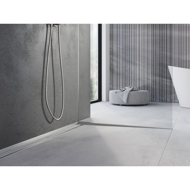 Mexen Line-B nuolydžio juosta stiklo montavimui 120 cm dešinė, inox - 181004120R