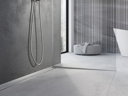 Mexen Line-B stiklo palangės profiliavimas 180 cm kairė, inox - 181004180R