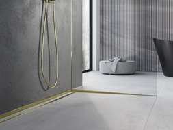 Mexen Line-B stiklo nuotekų juosta 180 cm dešinė, auksinė - 185004180R