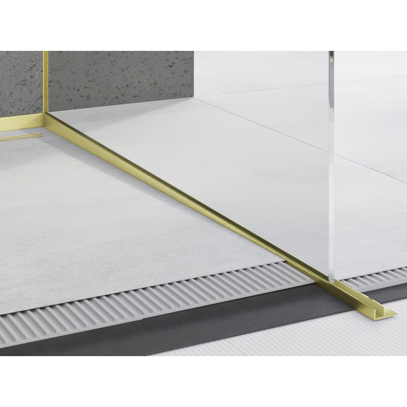 Mexen Line-B nuolydžio juosta stiklui 120 cm dešinė, auksinė šepetė - 185504120R
