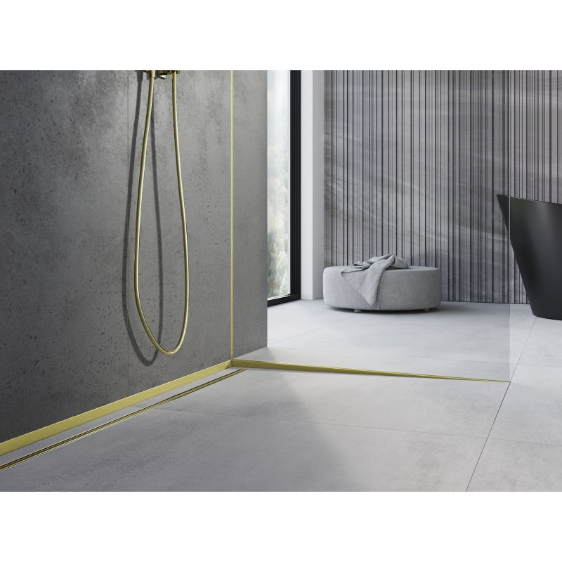 Mexen Line-B nuolydžio juosta stiklui 120 cm dešinė, auksinis šepetys - 185504120R