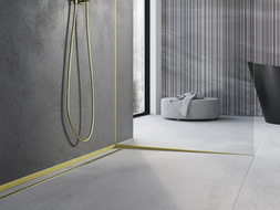 Mexen Line-B šlifuota stiklo juostelė 180 cm dešinė, auksinis šepetys - 185504180R