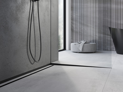 Mexen Line-B nuožulni stiklo juosta 120 cm dešinė, juoda - 187004120R