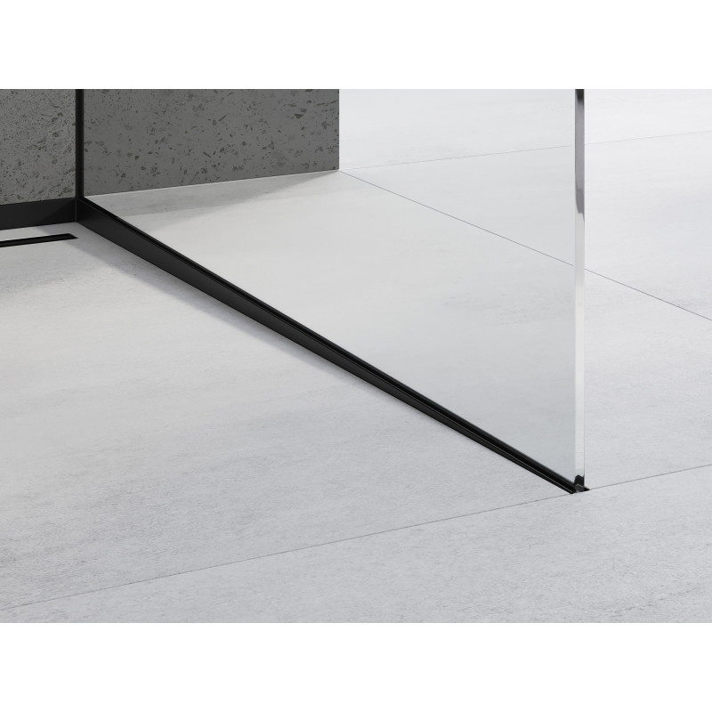 Mexen Line-B 120 cm dešinė stiklo nuolydžio juosta, juoda - 187004120R