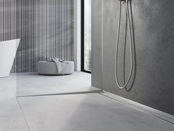 Mexen Line-B nuolydžio juosta stiklui 120 cm kairė, inox - 181004120L