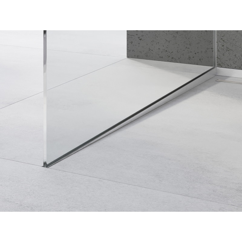 Mexen Line-B nuolydžio juosta stiklui 120 cm kairė, inox - 181004120L
