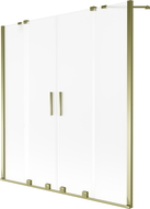 Mexen Velar Duo vonios ekrano dviejų dalių stumdomas 140 x 150 cm, matinė, auksinė - 896-140-000-32-50