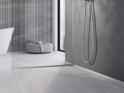 Mexen Line-B nuolydžio juosta stiklui 180 cm, kairė, inox - 181004180L