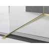 Mexen Line-B nuožulnus stiklo profilis 120 cm kairysis, auksinė šepetėlis - 185504120L