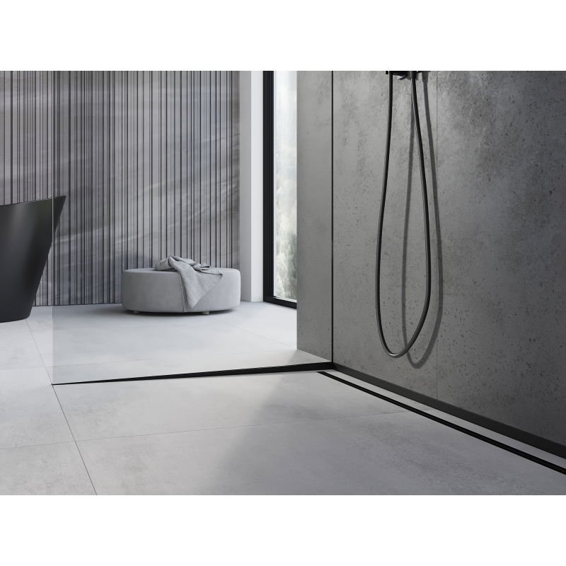 Mexen Line-B stiklo nuolydžio juosta 120 cm kairė, juoda - 187004120L