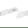 Mexen Otis dvigubas montuojamas ant stalviršio praustuvas 141 x 46,5 cm, baltas matinis - 25181401D