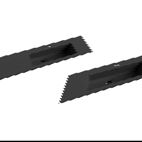 Mexen Otis dvigubas į stalviršį įleidžiamas praustuvas 161 x 46,5 cm, juodas matinis - 25181671D