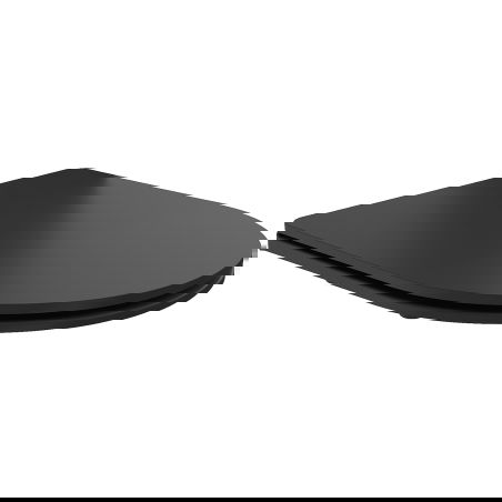 Mexen sulėtinto užsidarymo plona sėdynė, duroplast, juoda matinis - 39224085