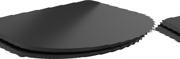 Mexen lėtai užsidaranti plona sėdynė, duroplastikas, juoda matinė - 39224085