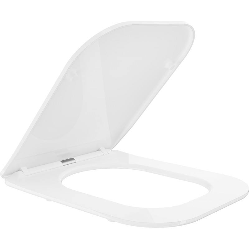 Mexen Lėtai nuleidžiama, slim tualeto sėdynė, duroplast, balta blizgi - 39060100