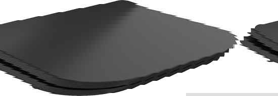 Mexen Teo lėtai nusileidžiantis plonas dangtis, duroplastikas, juodas matinis - 39060185