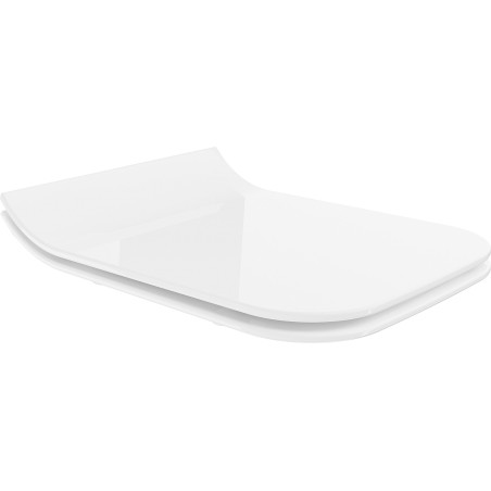 Mexen lėtai nuleidžiamas slim dangtis, duroplastikas, blizgus baltas - 39080100