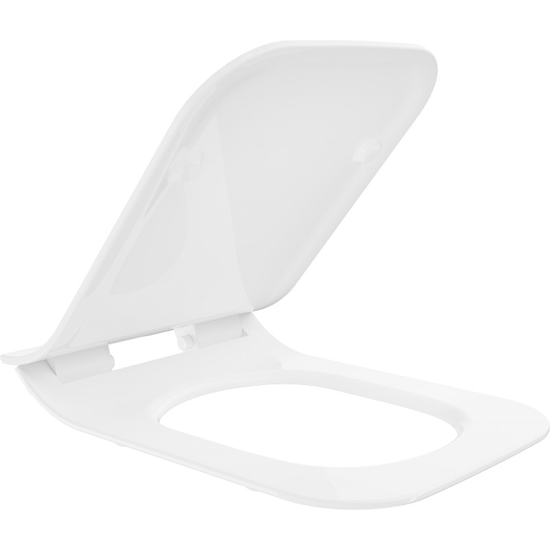 Mexen lėtai nuleidžiamas slim dangtis, duroplastikas, blizgus baltas - 39080100