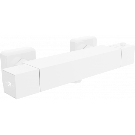 Mexen Cube termostatinis dušo maišytuvas, baltas - 77200-20