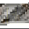 Mexen Lima Duo sulankstoma dušo kabina 80 x 80 cm, Skaidrus, Auksinė - 856-080-080-50-00-02