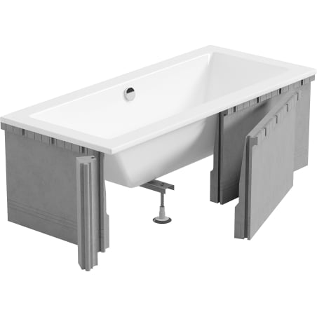Mexen X-ST putų polistireno vonios panelė stačiakampėms vonioms 120-150 x 70-90 cm, balta - 55020-00