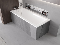 Mexen X-ST putplasčio dangtis stačiakampėms vonioms 120-150 x 70-90 cm, balta - 55020-00