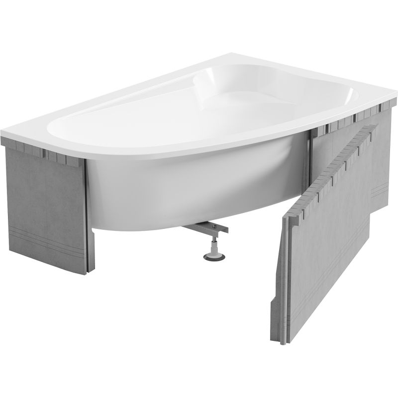 Mexen X-ST polistireninio putplasčio korpusas kampinei voniai 240 cm, baltas - 55022-00