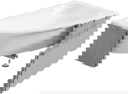 Mexen X-ST polistireninio putplasčio korpusas kampinei voniai 240 cm, baltas - 55022-00