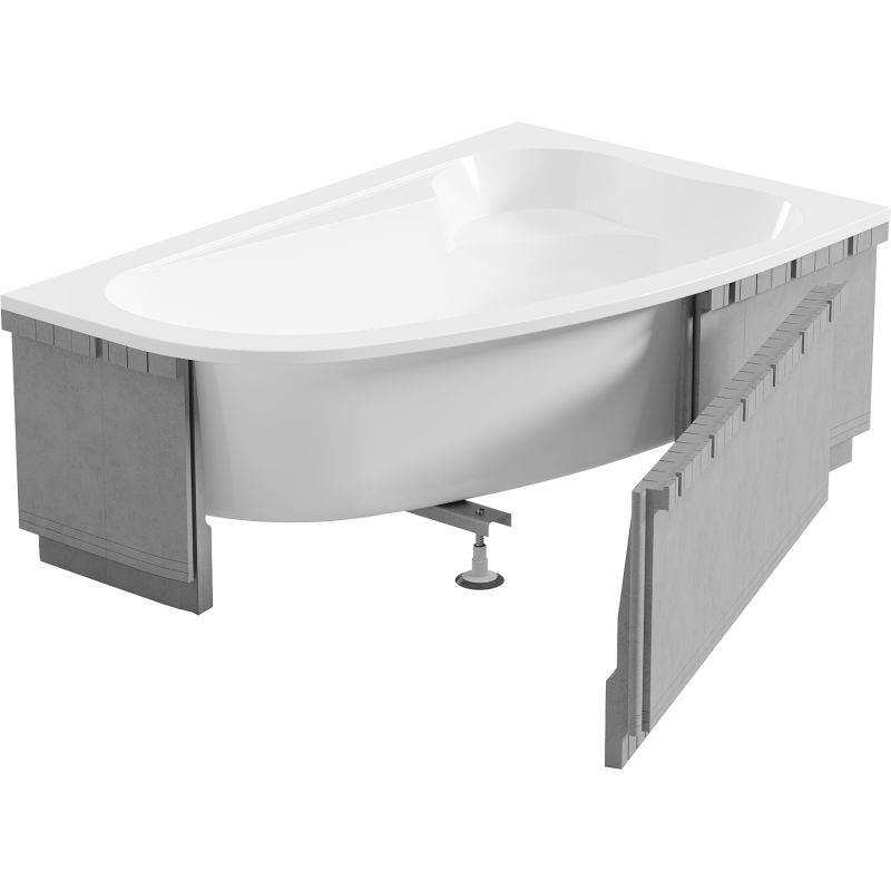 Mexen X-ST putplasčio korpusas LED kampinei voniai 240 cm, baltas - 55022-01