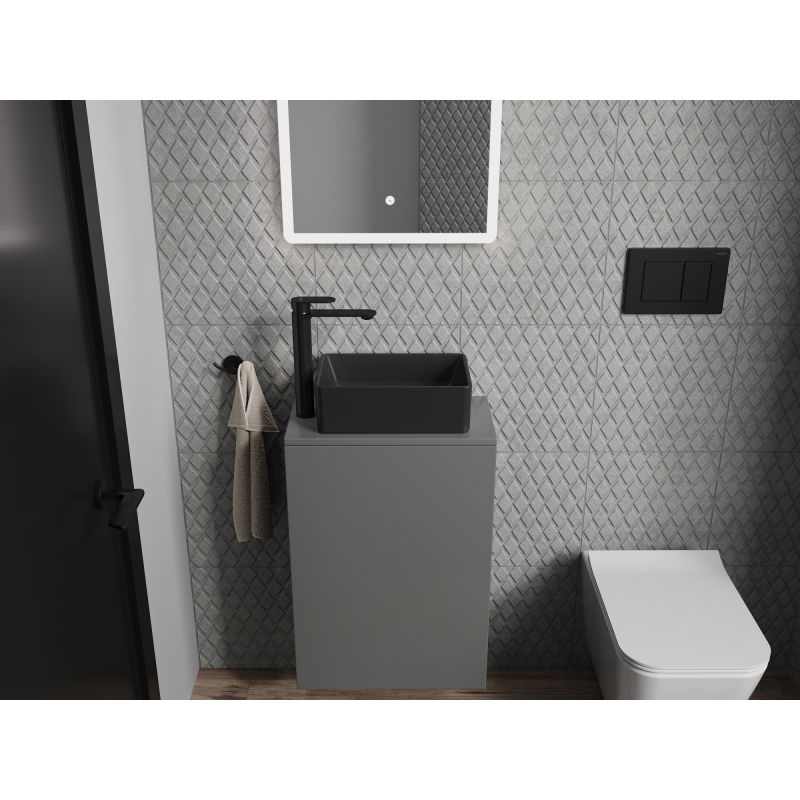 Mexen Nadia stalviršio praustuvas 36 x 23 cm, juodas matas - 21613685