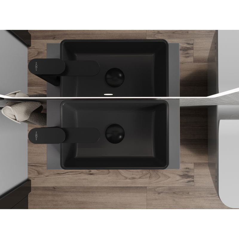 Mexen Nadia stalviršio praustuvas 36 x 23 cm, juodas matas - 21613685