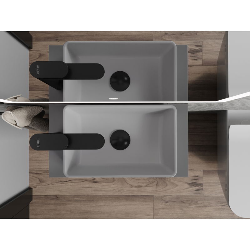 Mexen Nadia antstalinis praustuvas 36 x 23 cm, šviesiai pilkas matinis - 21613661