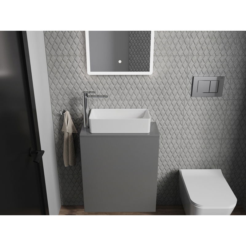 Mexen Nadia praustuvo viršutinio tvirtinimo 46 x 23 cm, balta - 21614600