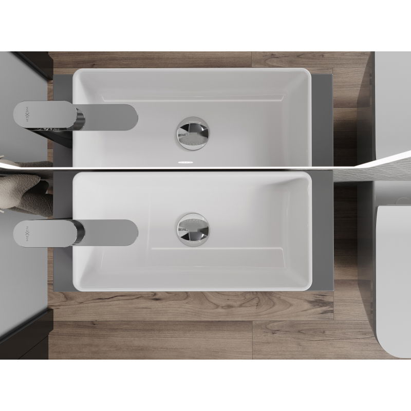 Mexen Nadia praustuvo viršutinio tvirtinimo 46 x 23 cm, balta - 21614600