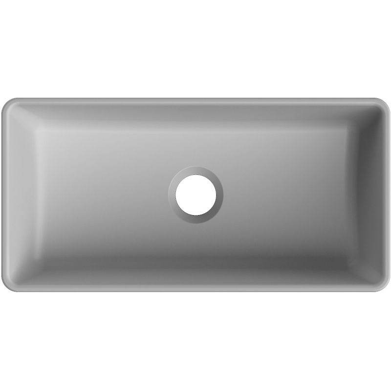 Mexen Nadia virš stalviršio pastatoma kriauklė 46 x 23 cm, šviesiai pilka matinė - 21614661