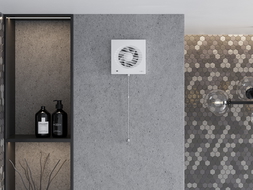 Mexen DXS 100 vonios ventiliatorius, virvelinis jungiklis, baltas - W9603-100K-00