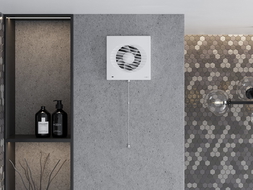 Mexen DXS 150 vonios ventiliatorius, virvelės jungiklis, baltas - W9603-150K-00