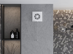 Mexen EXS 100 vonios ventiliatorius, virvelės jungiklis, baltas - W9604-100K-00