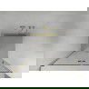 Mexen Lima sulankstomos dušo durys 70 cm, Skaidrus, Auksinė - 856-070-000-50-00