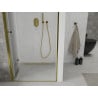 Mexen Lima sulankstomos dušo durys 100 cm, Skaidrus, Auksinė - 856-100-000-50-00
