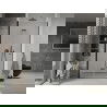 Mexen Lima sulankstomos dušo durys 120 cm, Skaidrus, Juoda - 856-120-000-70-00