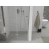 Mexen Lima sulankstomos dušo durys 115 cm, skaidrios, chromuotos - 856-115-000-01-00