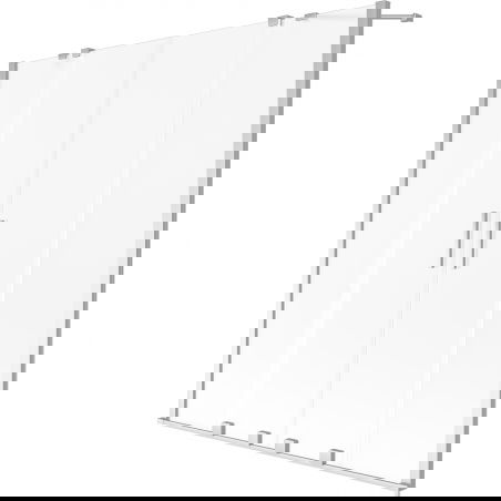 Mexen Velar Duo vonios ekranas stumdomas su 2 sparnais 160 x 150 cm, matinis, chromas - 896-160-000-32-01