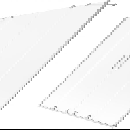 Mexen Velar Duo vonios ekranas, 2-jų dalių, stumdomas, 170 x 150 cm, matinė spalva, chromas - 896-170-000-32-01