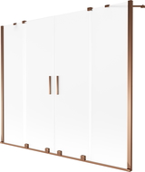Mexen Velar Duo vonios panelis, 2 dalių, slankiojantys 170 x 150 cm, matiniai, rožinis auksas - 896-170-000-32-60