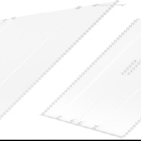 Mexen Velar Duo vonios pertvara, 2 dalių, slankiojanti, 190 x 150 cm, matinė, balta - 896-190-000-32-20