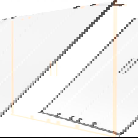 Mexen Velar Duo vonios pertvara 2-durų stumdomas 190 x 150 cm, matinė, rožinis auksas - 896-190-000-32-60