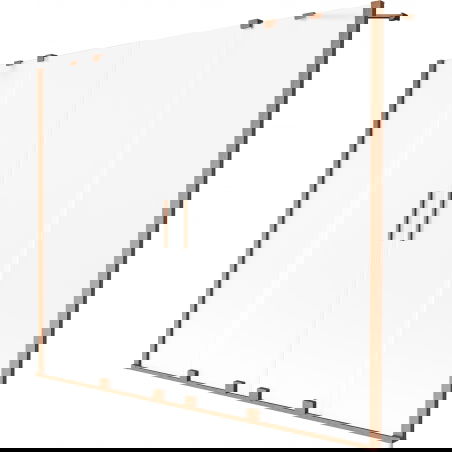 Mexen Velar Duo vonios pertvara, dviejų dalių slankiojančios, 200 x 150 cm, matinė, šepečiuota varis - 896-200-000-32-65