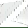 Mexen Velar Duo vonios ekranas, 2-jų dalių slankiojantis 170 x 150 cm, permatomas, šlifuotas nikelis - 896-170-000-02-97