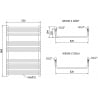 Mexen Apollo vonios radiatorius 860 x 550 mm, 481 W, baltas - W117-0860-550-00-20